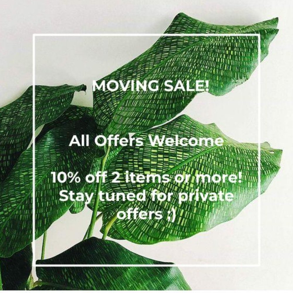 MOVING SALE!